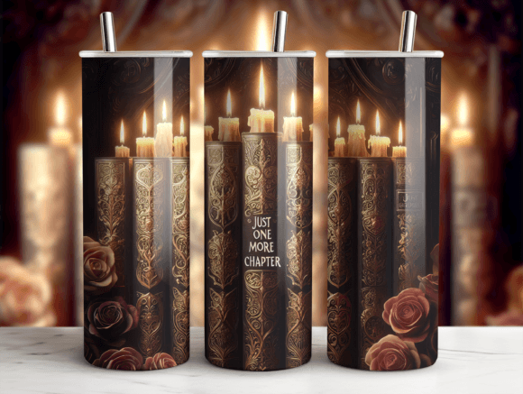 Book Lover Reading Tumbler 20oz Wrap Graphics