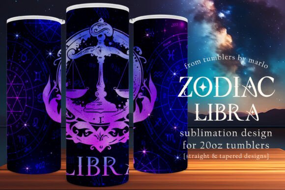 Libra Tumbler Wrap: Graphics & Tumbler Wraps for Local Brands