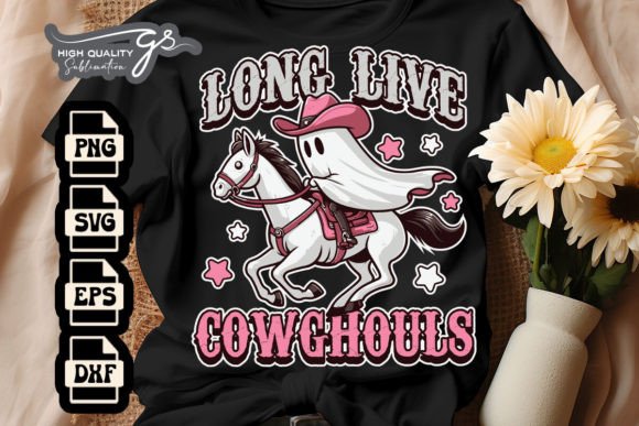 Long Live Cowghouls Halloween SVG: Graphics & Crafts